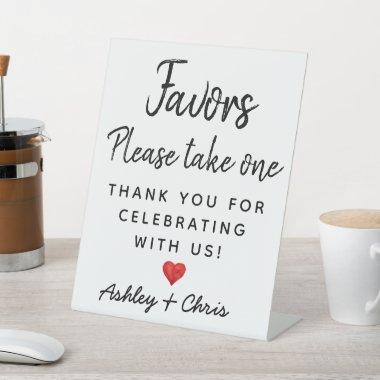 Reception Wedding Favors Engagement  Pedestal Sign
