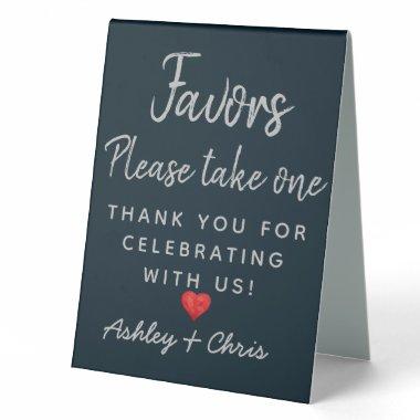 Reception Wedding Favors Engagement Bridal Shower Table Tent Sign