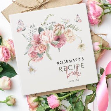 Recipe Book Boho Floral  3 Ring Binder
