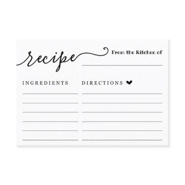 Recipe Invitations