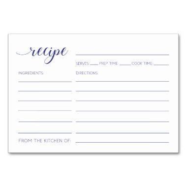 Recipe  Navy Blue