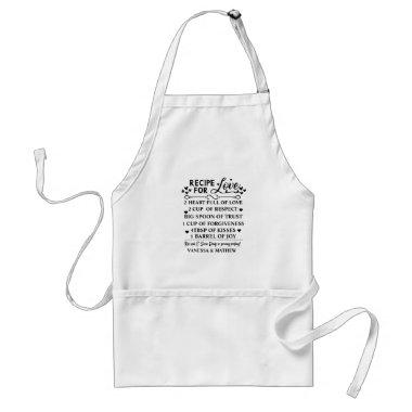 Recipe for a Happy Marriage,  Gift Adult Apron
