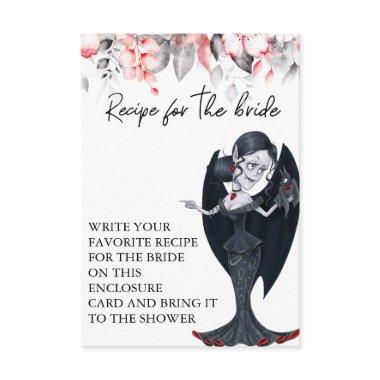 Recipe for bride Bridal Shower Autumn Halloween Enclosure Invitations