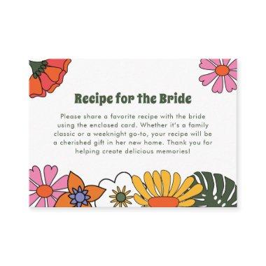 Recipe for the Bride Boho Groovy Floral Colorful Enclosure