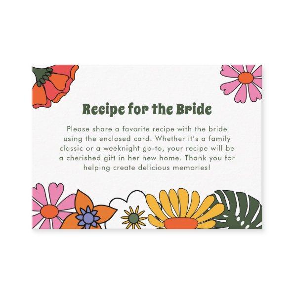 Recipe for the Bride Boho Groovy Floral Colorful Enclosure