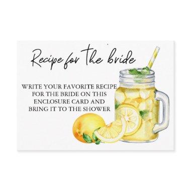 Recipe for the bride  Lemon Enclosure