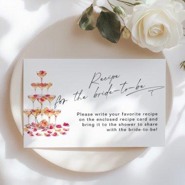 Recipe for the bride Patels and Prosecco bridal Enclosure