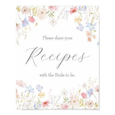 Recipe Sign, Recipe Poster, Share your recipes Poster