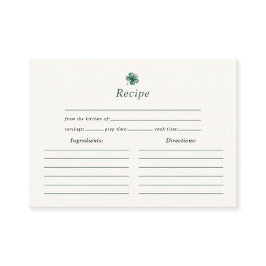 Recipe St. Patricks Day Bridal Shower Enclosure Invitations