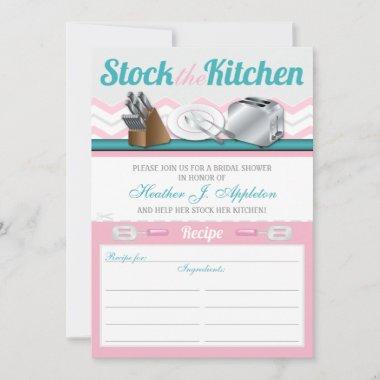 Recipe Stock the Kitchen Bridal Shower Invitations