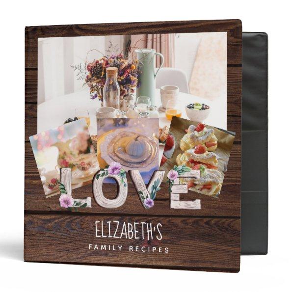 RECIPES -  Newlyweds Photo Family 3 Ring Binder