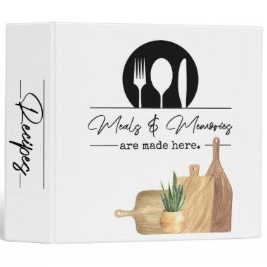Recipes, Recipe Binder, Cooking Gift, Chef, 3 Ring Binder