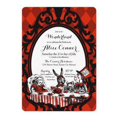 Red Alice in Wonderland Shower