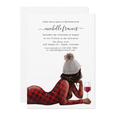 Red Buffalo Plaid Christmas Bridal Shower Invitati Invitations