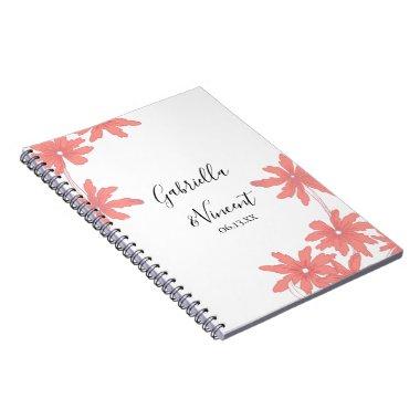 Red Daisies Wedding Guest Book
