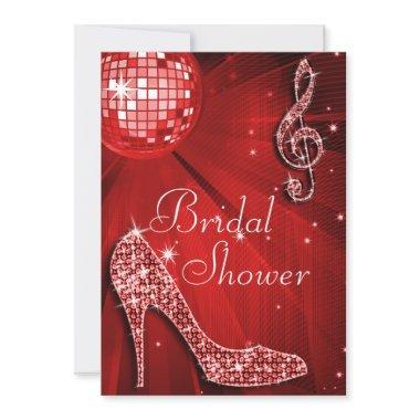 Red Disco Ball and Sparkle Heels