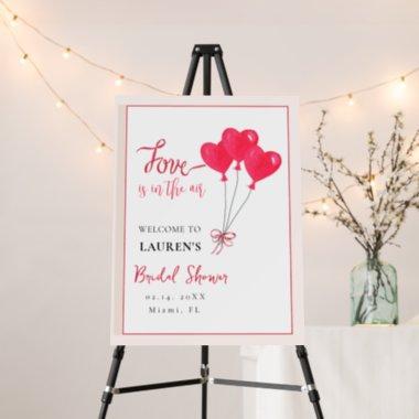 Red Heart"love is in the Air" Bridal Shower Foam Board