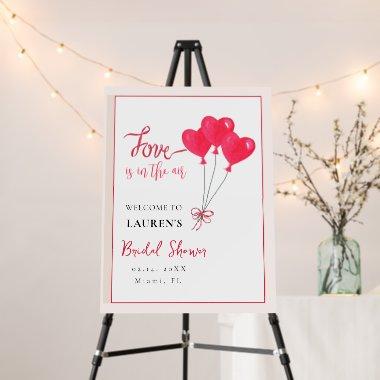 Red Heart"love is in the Air" Bridal Shower Foam Board