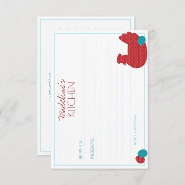 red hen COUNTRY KITCHEN bridal shower RECIPE Enclosure Invitations