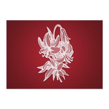 Red Lily Bouquet Elegant