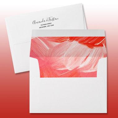 Red Lined Envelope