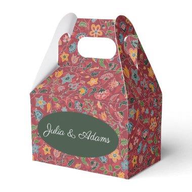 Red Paisley Favor Box