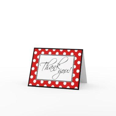 Red Polka Dot Custom Thank You