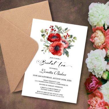 Red Poppy Bridal Tea