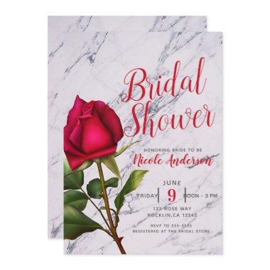 Red Rose Marble Modern Glam