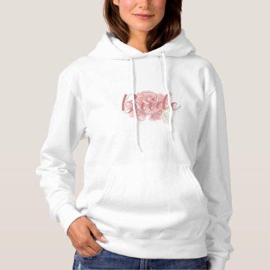 Red rose with white background print hoodie