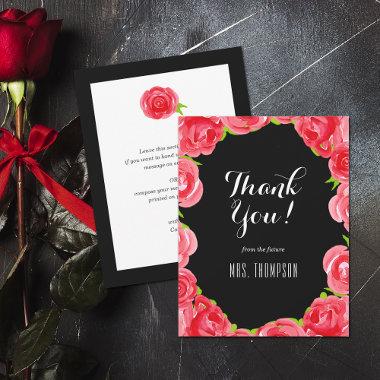 Red Roses Floral Thank You