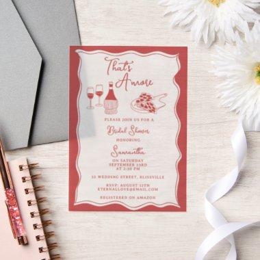 Red That's Amore Italian Pizza Wine  Vellum