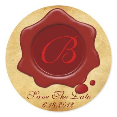 RED WAX SEAL PARCHMENT Monogram