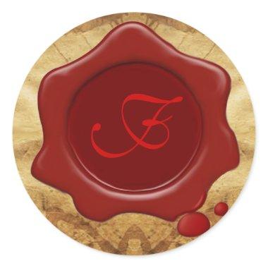 RED WAX SEAL PARCHMENT Monogram