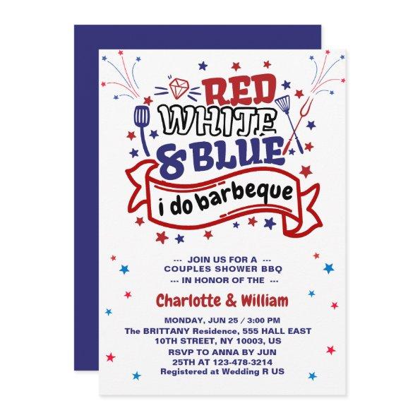 Red White and Blue i do BBQ Couple