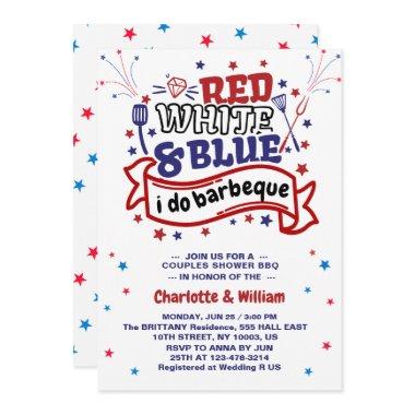 Red White and Blue i do BBQ Couple