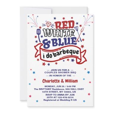 Red White and Blue i do BBQ Couple