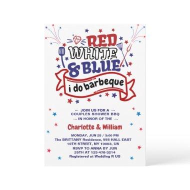 Red White and Blue i do BBQ Couple