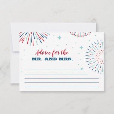 Red, White and I DO Advice Card