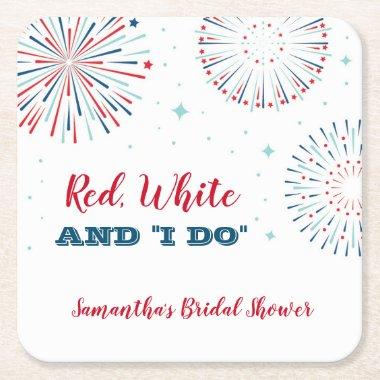 Red, White and I DO  Coaster