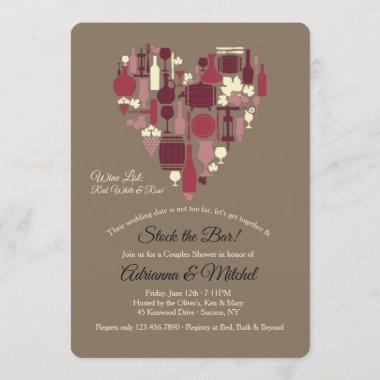 Red, White and Rosé Invitations