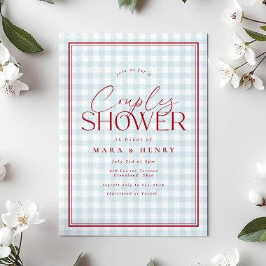 Red White Blue Gingham Couples