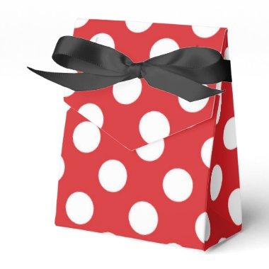 Red & White Polka Dots Birthday Party Favor Boxes