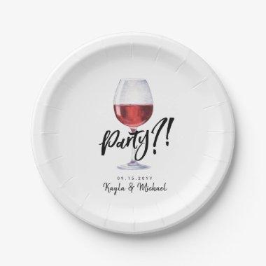 Red Wine Humor | Special Occassion Celebration Paper Plates