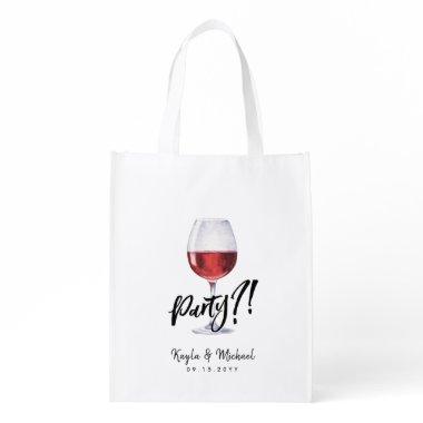 Red Wine Occassion Celebration Grocery Bag