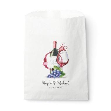 Red Wine Style Occassion Celebration Favor Bag