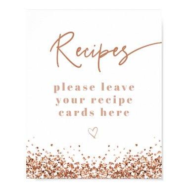 REGINA Rose Gold Sequins  Recipes Poster