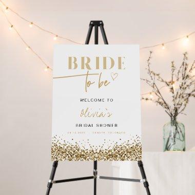 REGINA Silver Sequins Bridal Shower Welcome Foam Foam Board