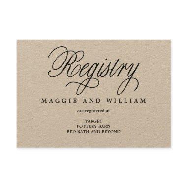 Registry  - Elegant Script