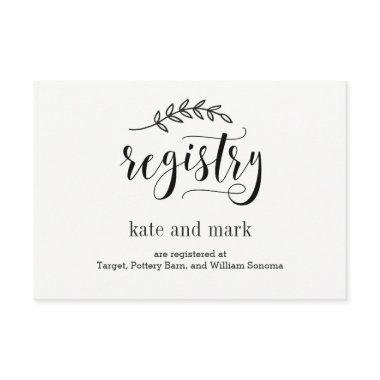 Registry  - Rustic Elegance - Kraft